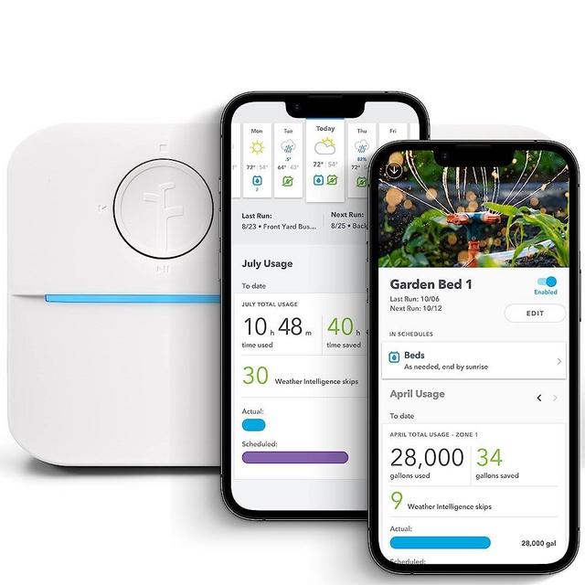 Rachio 3 3rd Generation: Smart, 4 Zone Sprinkler Controller, Compatible with Alexa (4ZULW-C),White