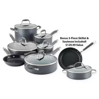 Anolon Advanced Home Moonstone 11 Piece Cookware Set - The Peppermill