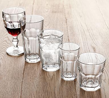 Café Glassware Collection, set of 16