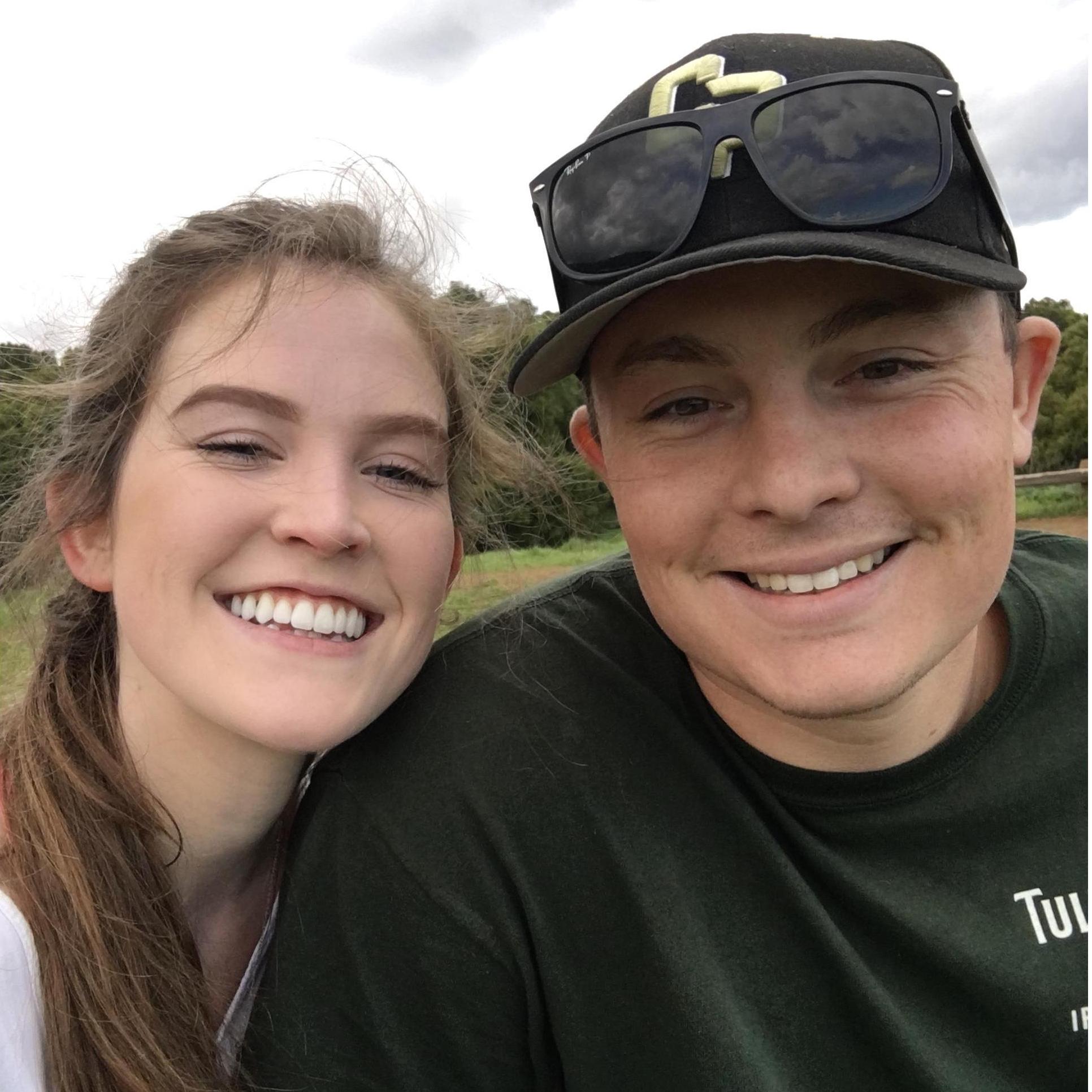 One of our first dates - a hike in San Jose.