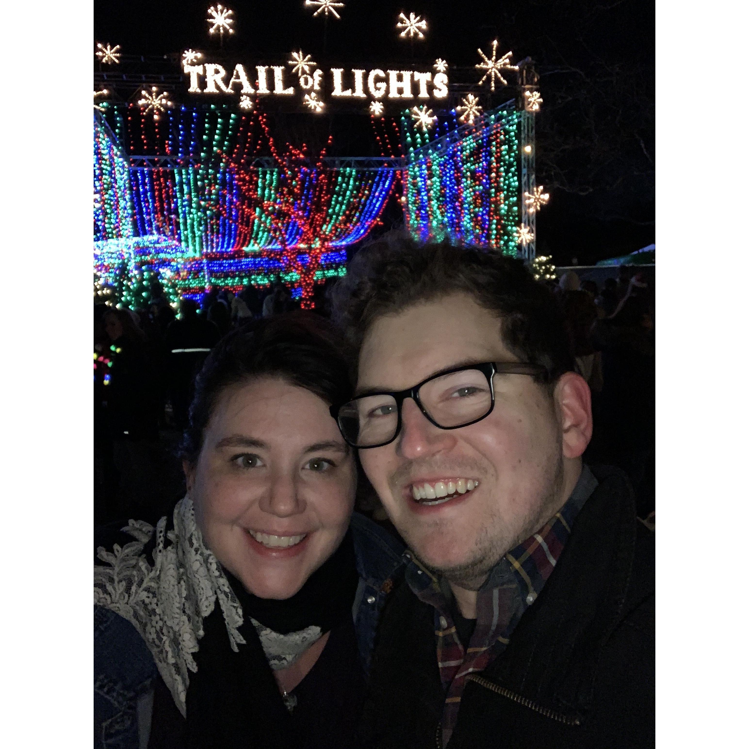 Our attempt at the most basic Austinite holiday photo.