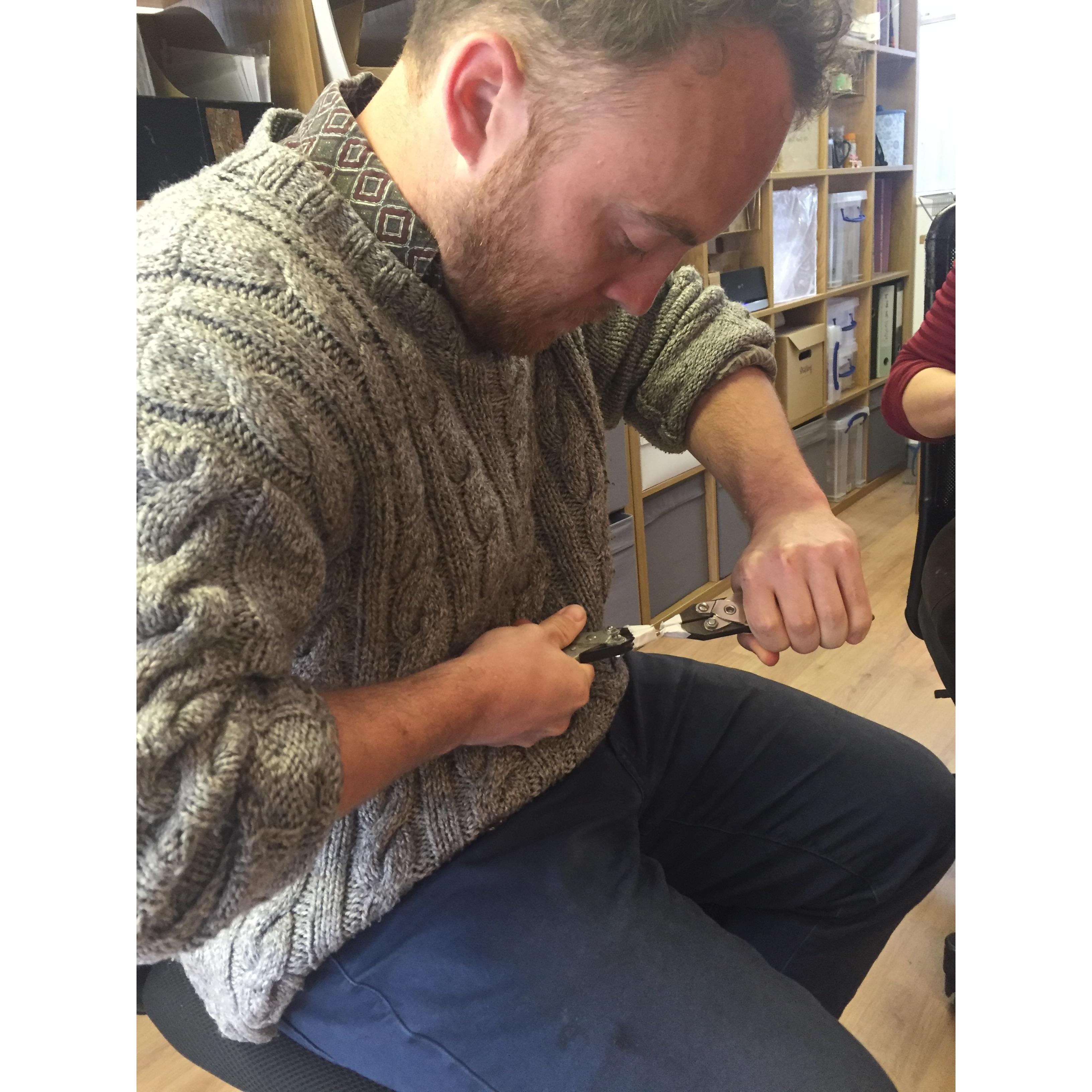 Creating the twist in Misha's ring