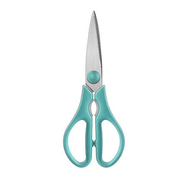 C.JET TOOL 10 Heavy Duty Scissors Multipurpose, Scissors for Carpet,  Cardboard and Recycle (Turquoise)