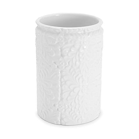 Kassatex Foglia Tumbler in White