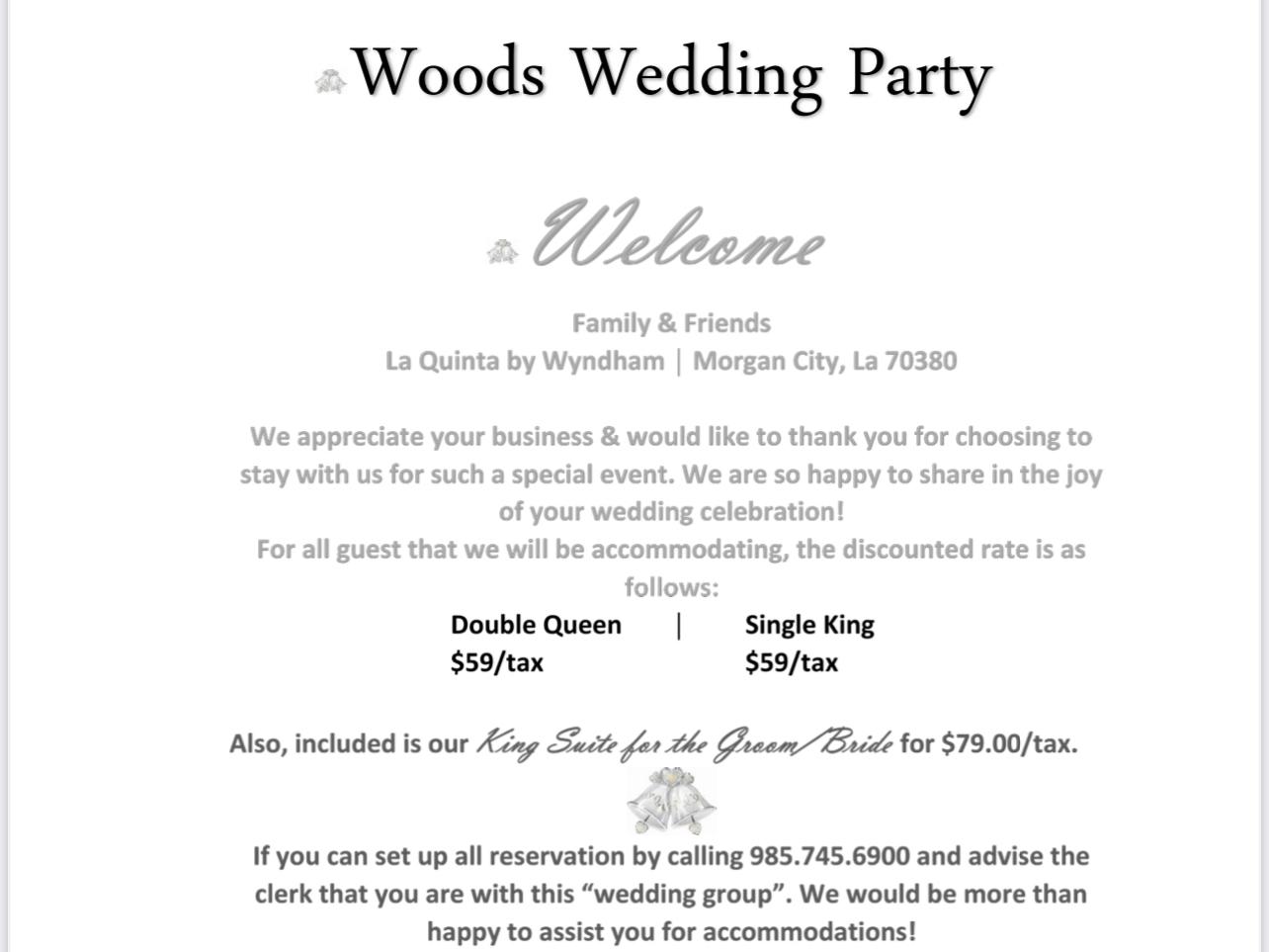 The Wedding Website of Osshanique Francois and Winslow Woods