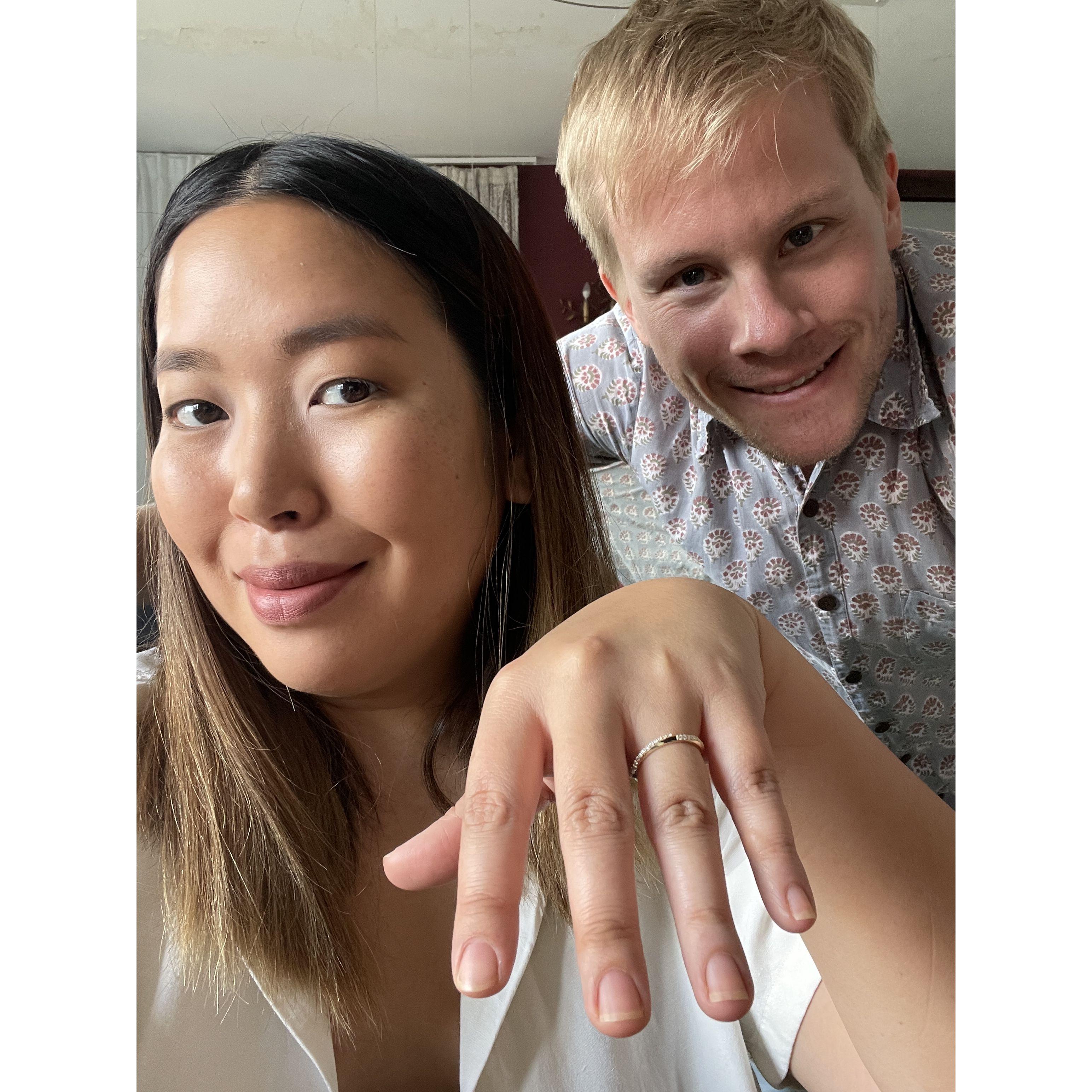 This wasn't when he proposed, but just wanted to show the ring.