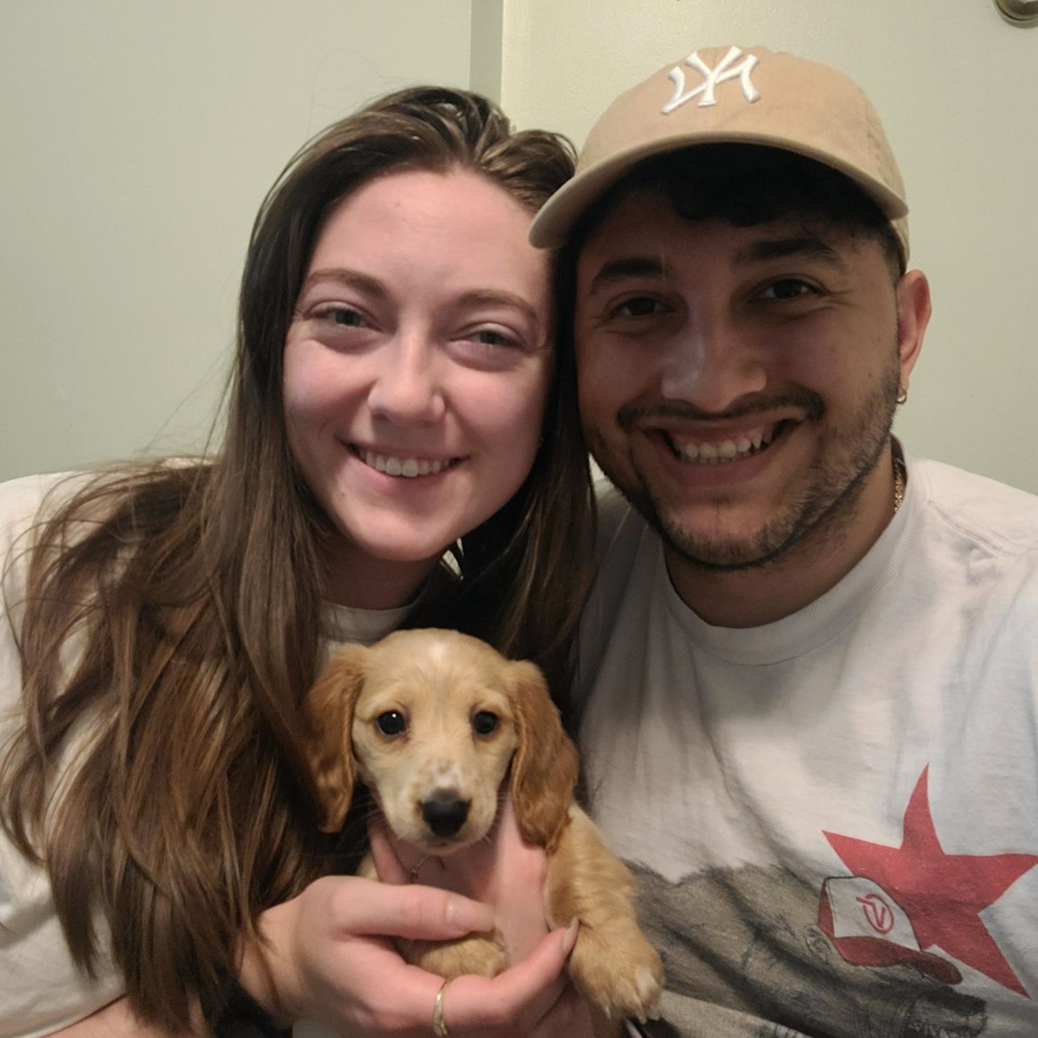 Becoming pet parents! We brought Luca home in May of 2023