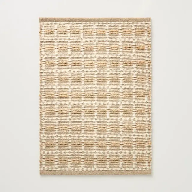 2'x3' Box Grid Rectangular Handmade Woven Accent Rug - Hearth & Hand™ with Magnolia