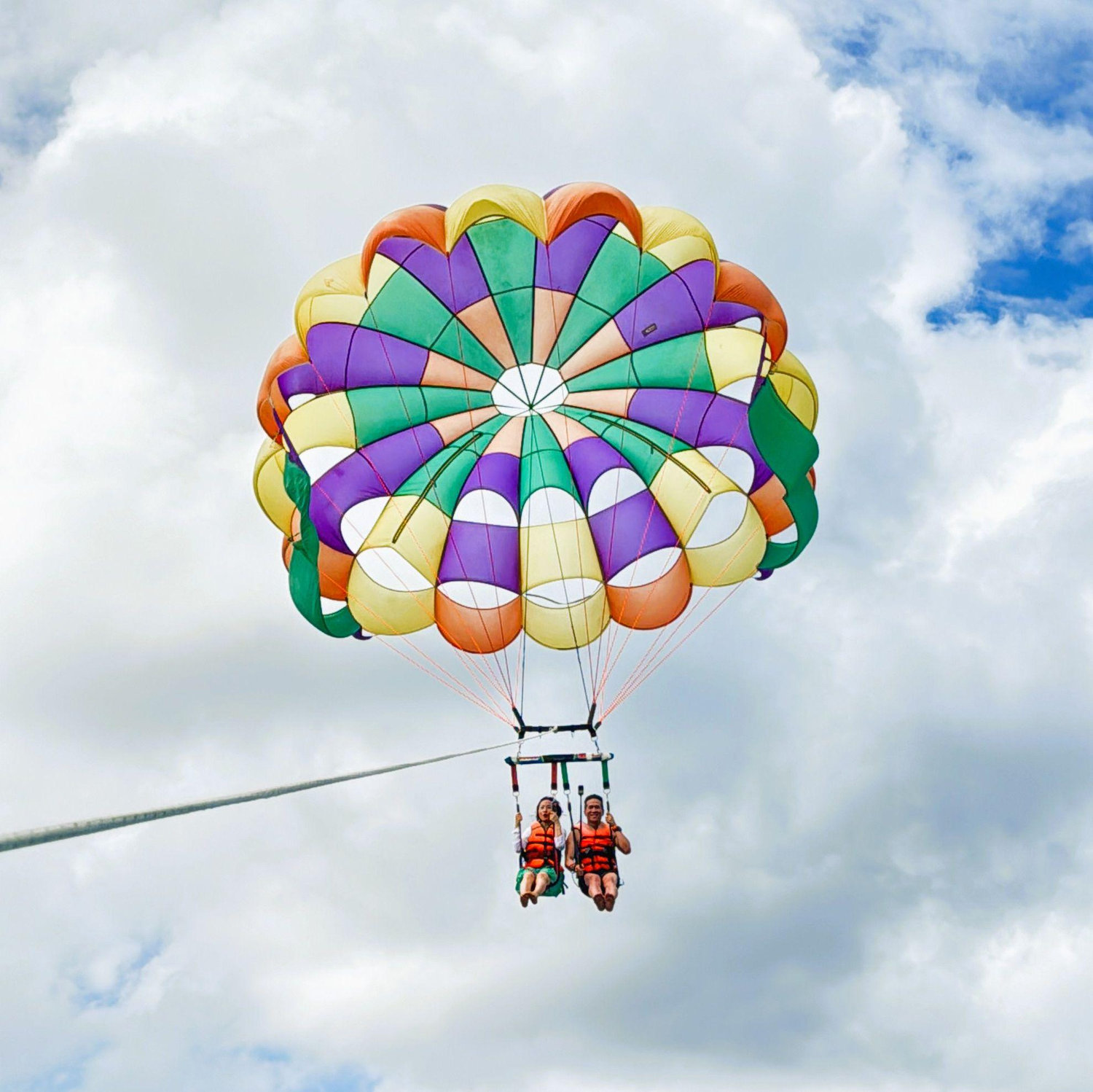 We've had our ups and downs throughout the years. But it made our relationship that much stronger. Parasailing in Boracay Island, Philippines