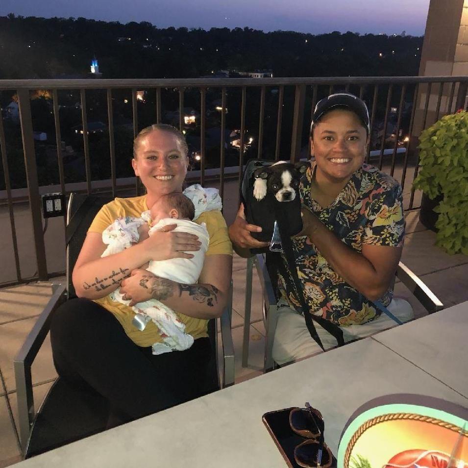 The closest we will ever get to having a tiny human and baby dog