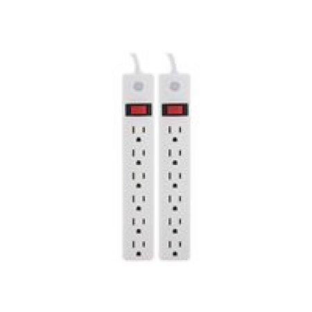 GE 6-Outlet General Purpose Power Strip (2 pk.)