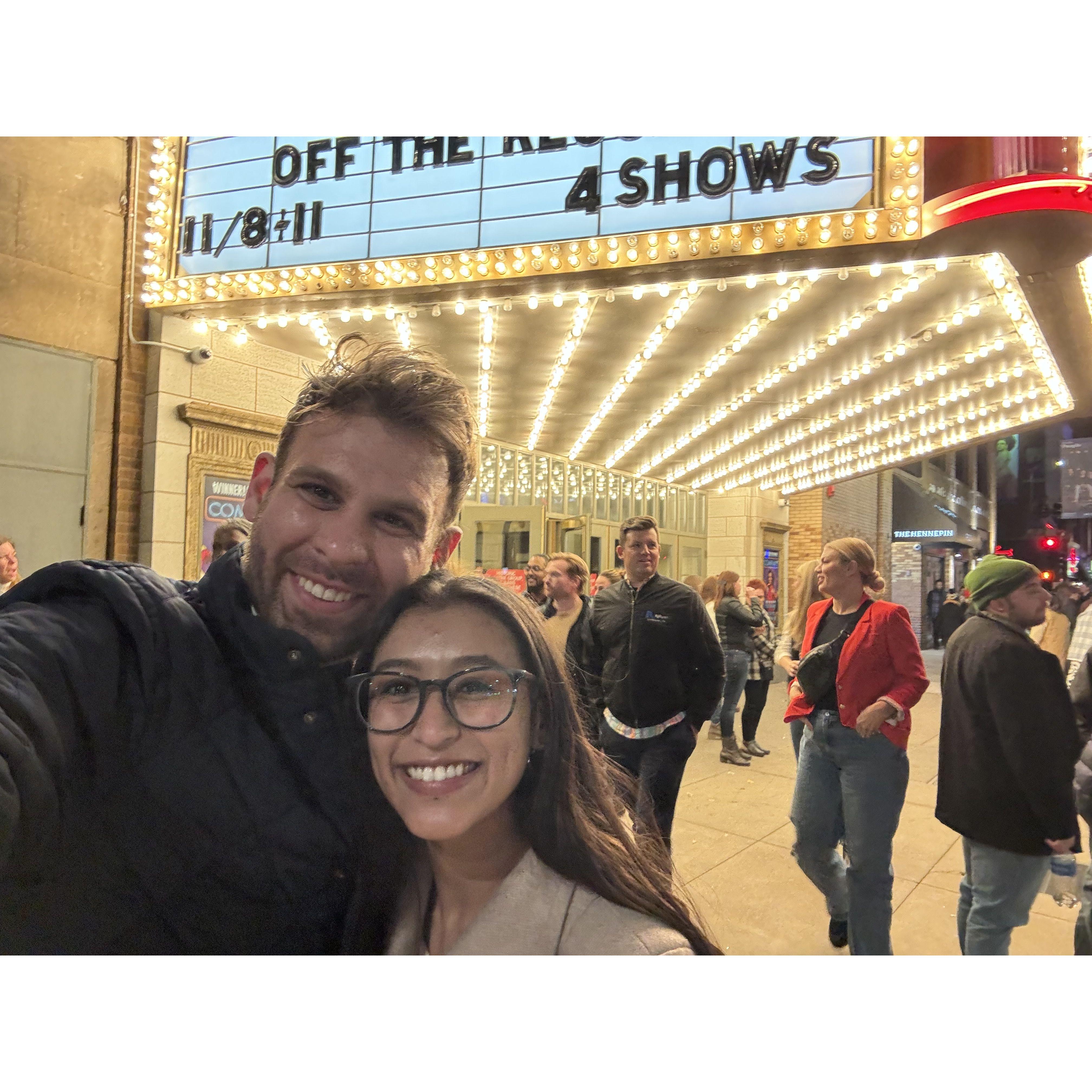 Us after watching Trevor Noah. We had so much fun even though they made us lock our phones in a bag.