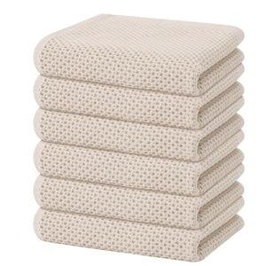 Homaxy 100% Cotton Waffle Weave Kitchen Dish Towels, 6-Pack, 13 x 28 Inches