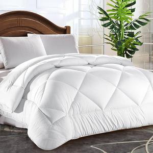 Queen Comforter Soft Quilted Down Alternative Duvet Insert with Corner Tabs Summer Cooling 2100 Series,Luxury Fluffy Reversible Hotel Collection,Hypoallergenic for All Season,Snow White,88 x 88 inches