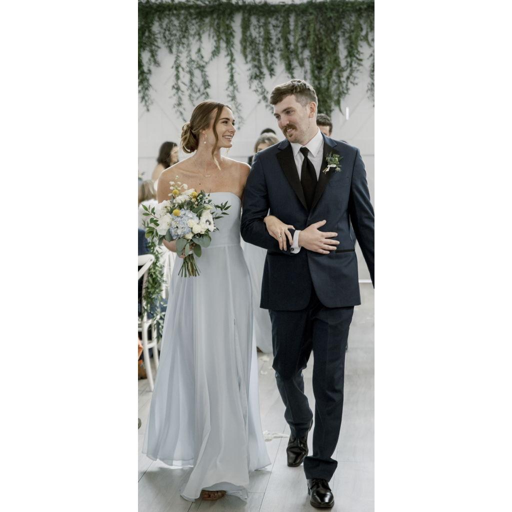 Walking together at our best friends wedding is a core memory!