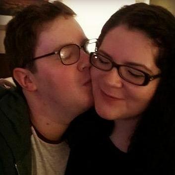 Connor flew 5000 miles from Wales to be with Andrea in the states.