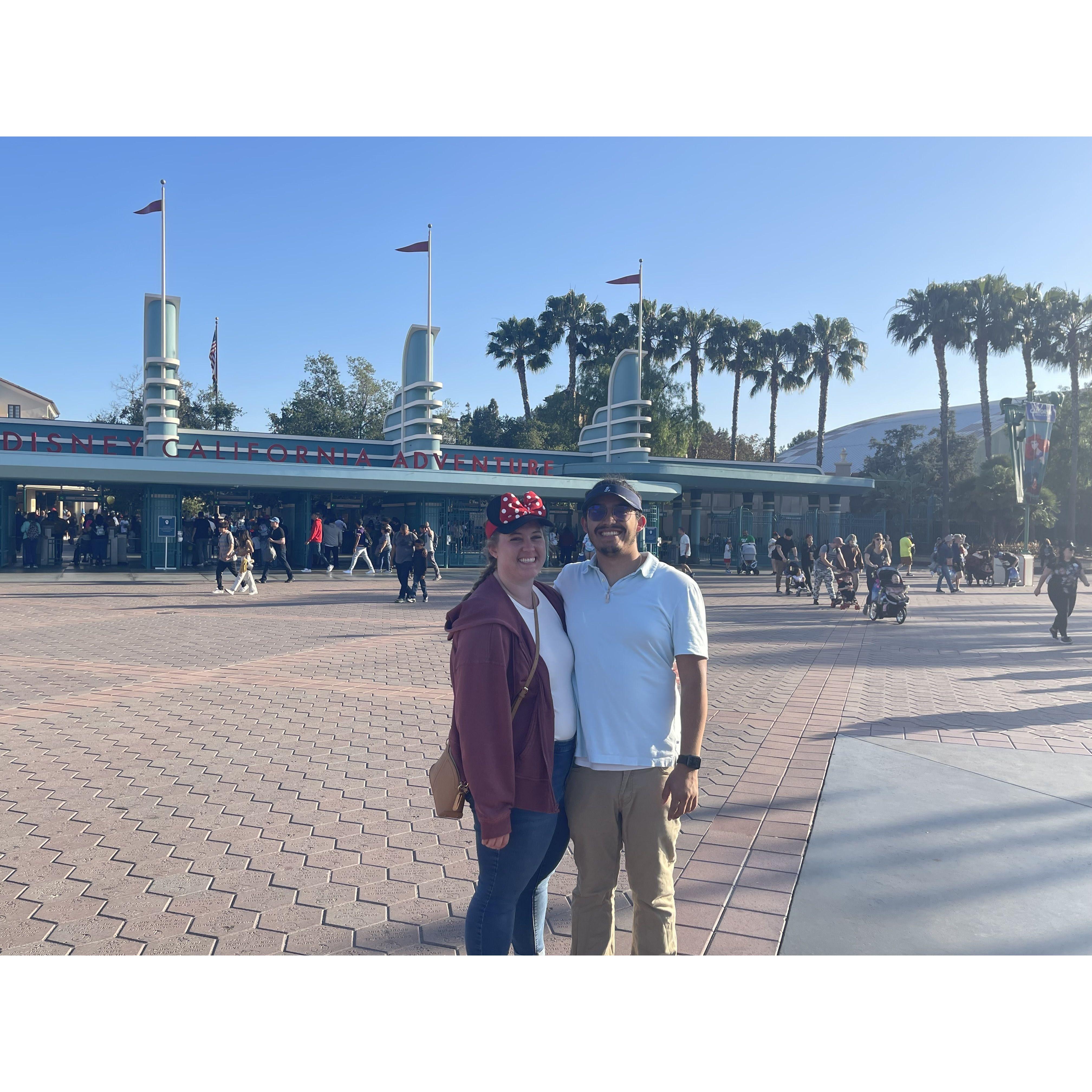 Our first trip together as a couple, which of course was to Disneyland.