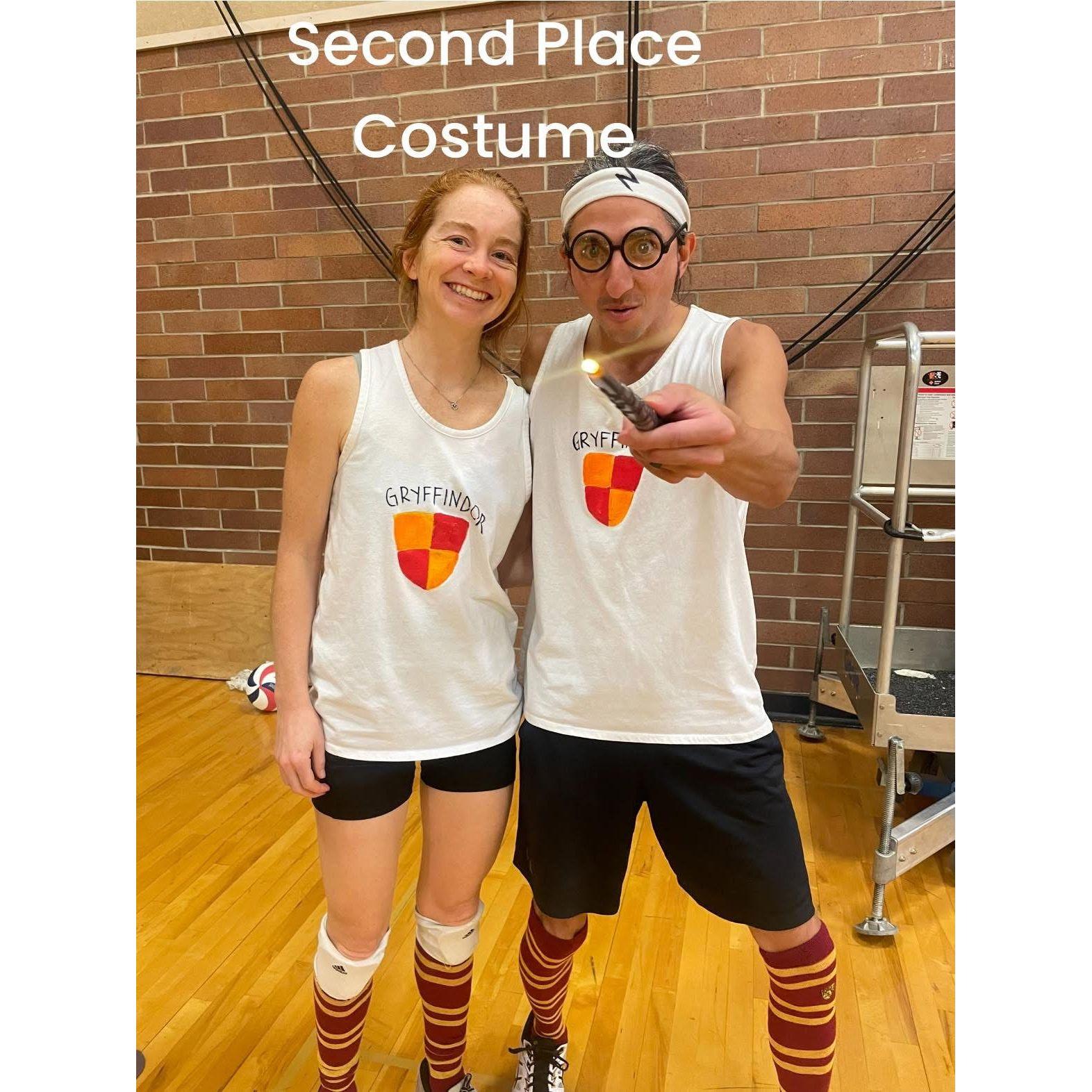 Ginny Weasley and Harry Potter at a Quidditch tournament!