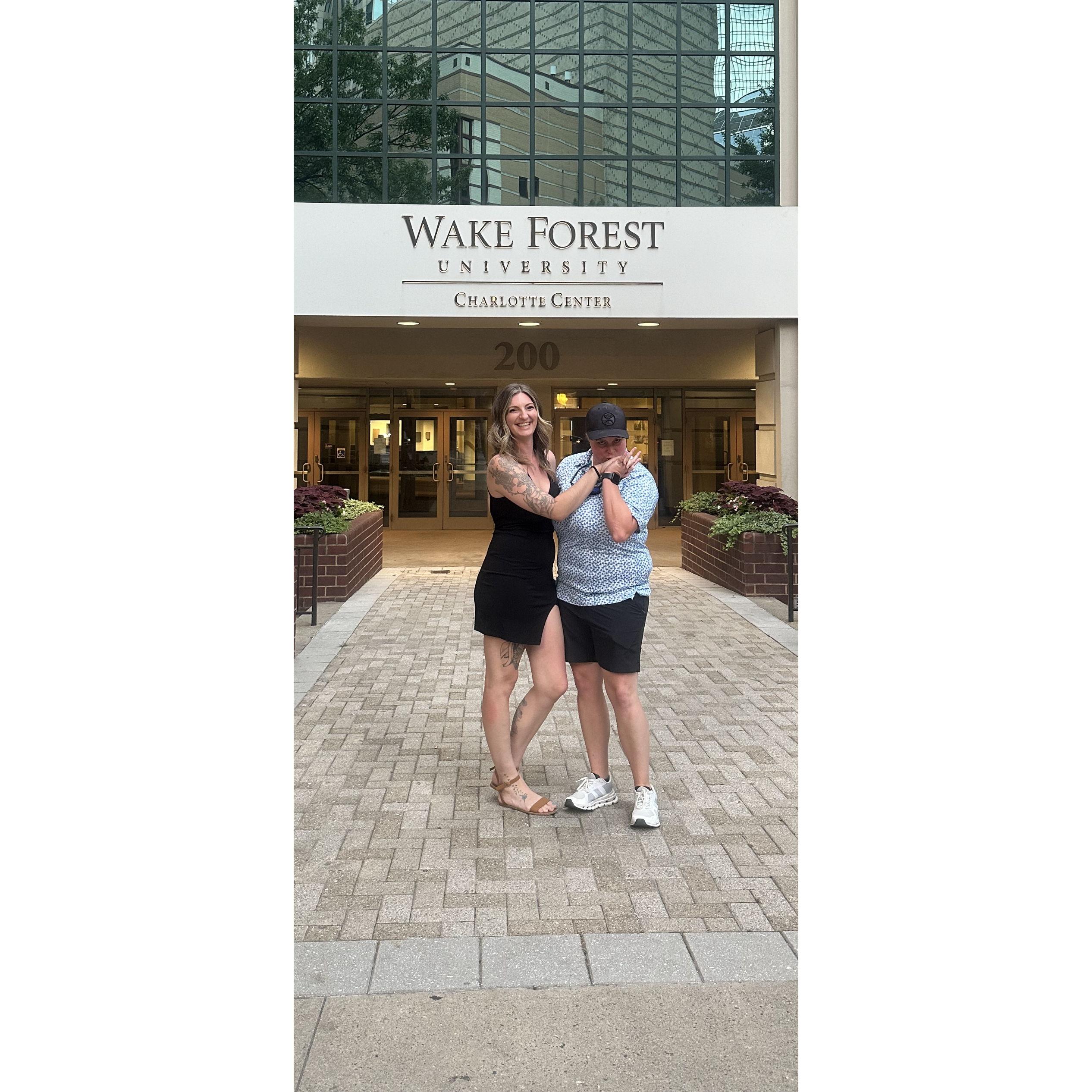 Downtown Charlotte before seeing Nicki Glaser!