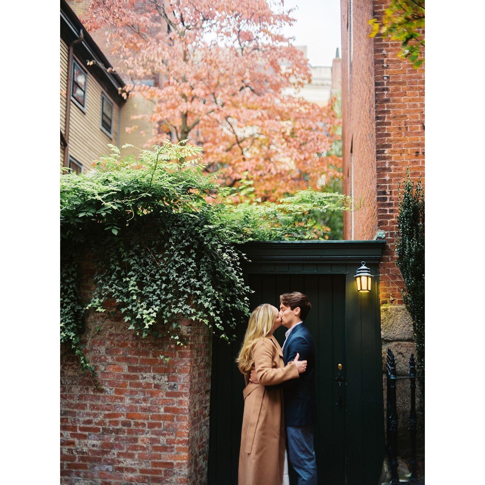 Engagement photos in Boston