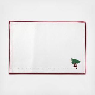 Running Santa Placemat, Set of 6