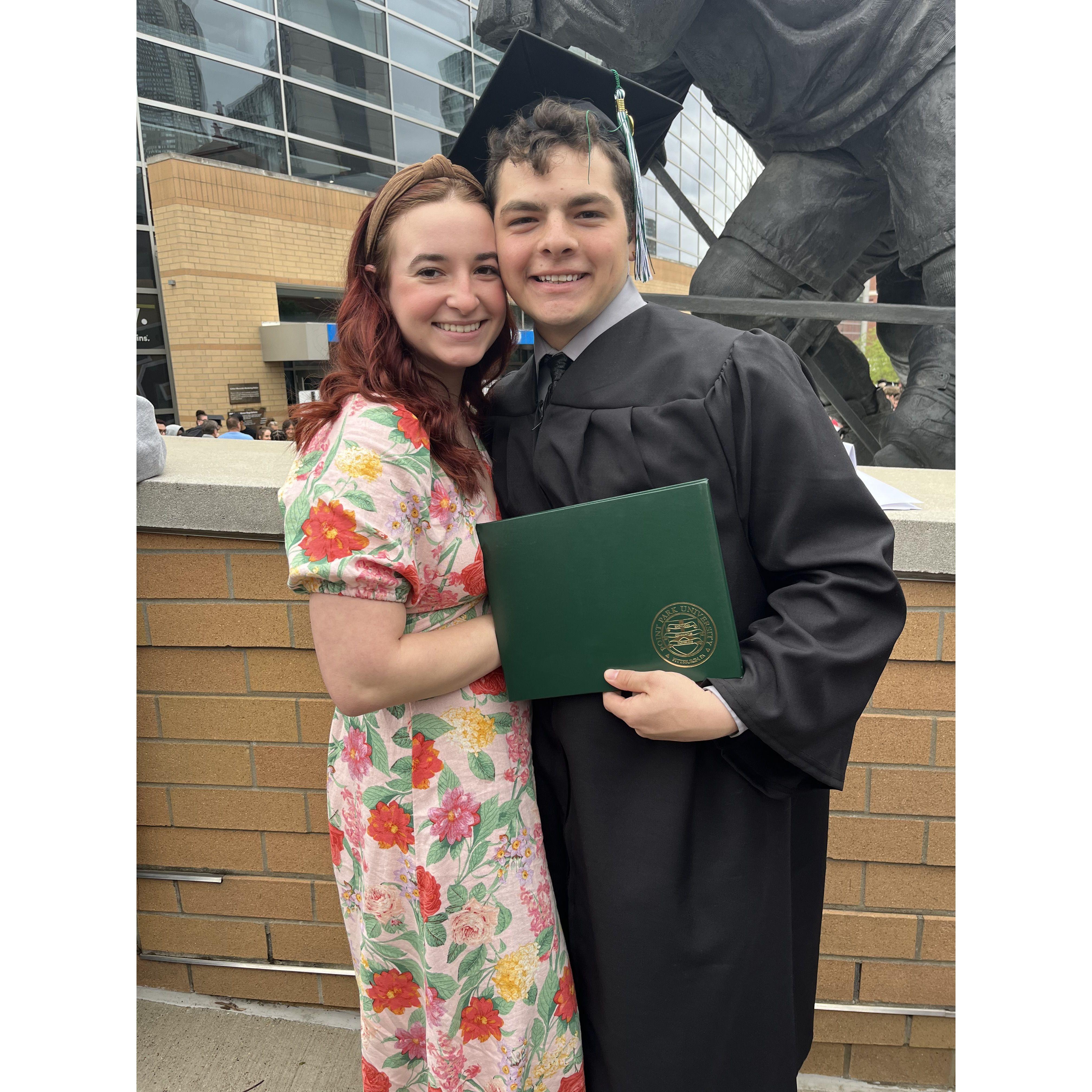 Aidan's college graduation