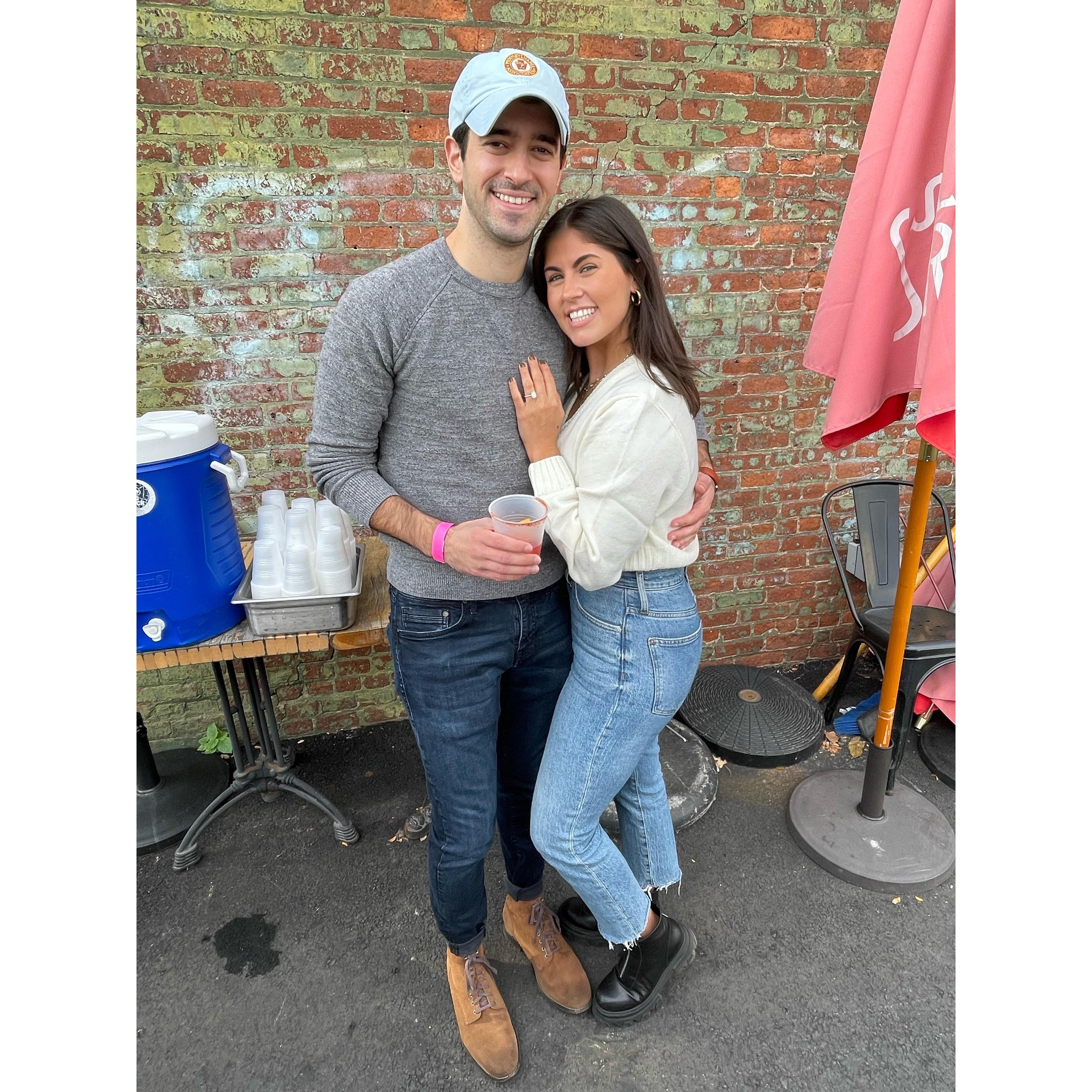 Celebrating our engagement with our closest friends