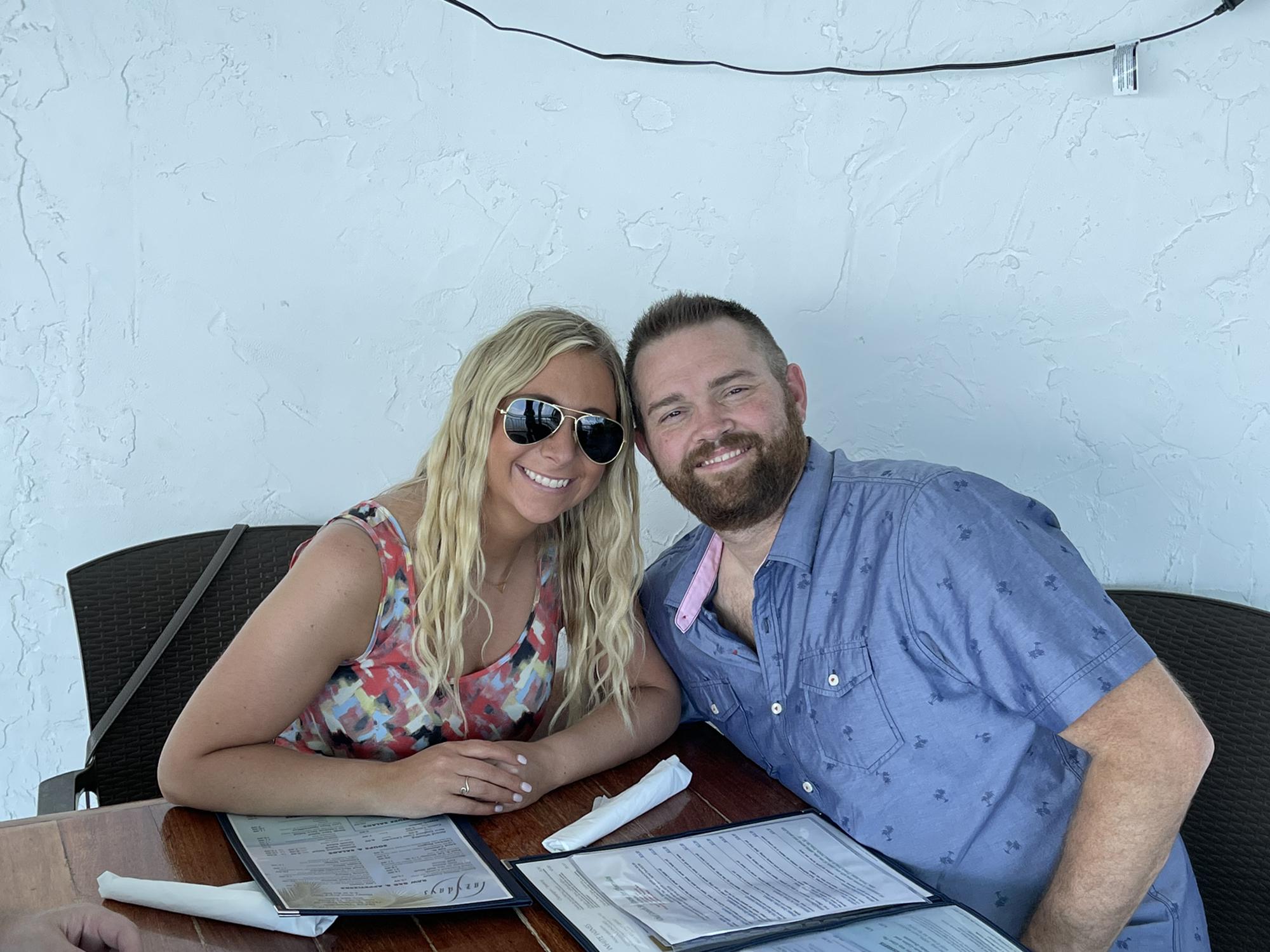 Enjoying lunch in beautiful Islamorada