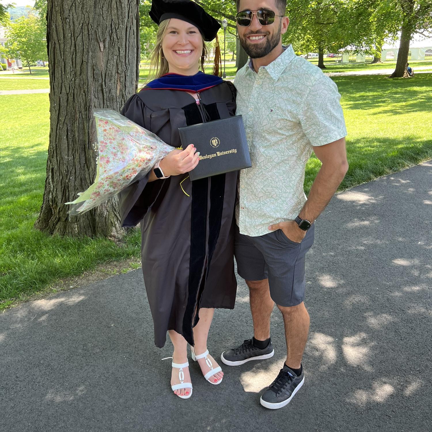 She graduated with her PhD!!