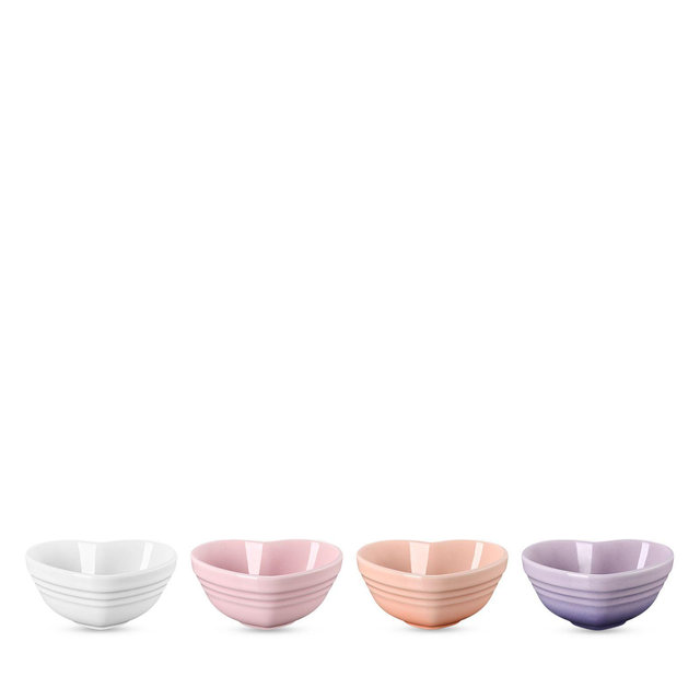 Le Creuset Mini Heart Pinch Bowl, Set of 4