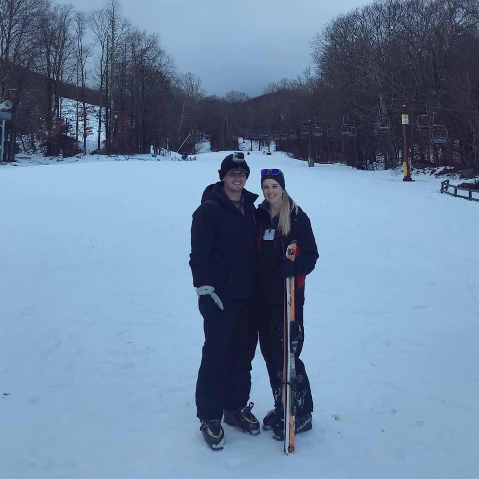 Skiing on Sugar Mountain outside of Banner Elk, North Carolina. Fun fact: I tore my ACL shortly before taking this photo, and Adam caught the whole thing on camera-yikes!