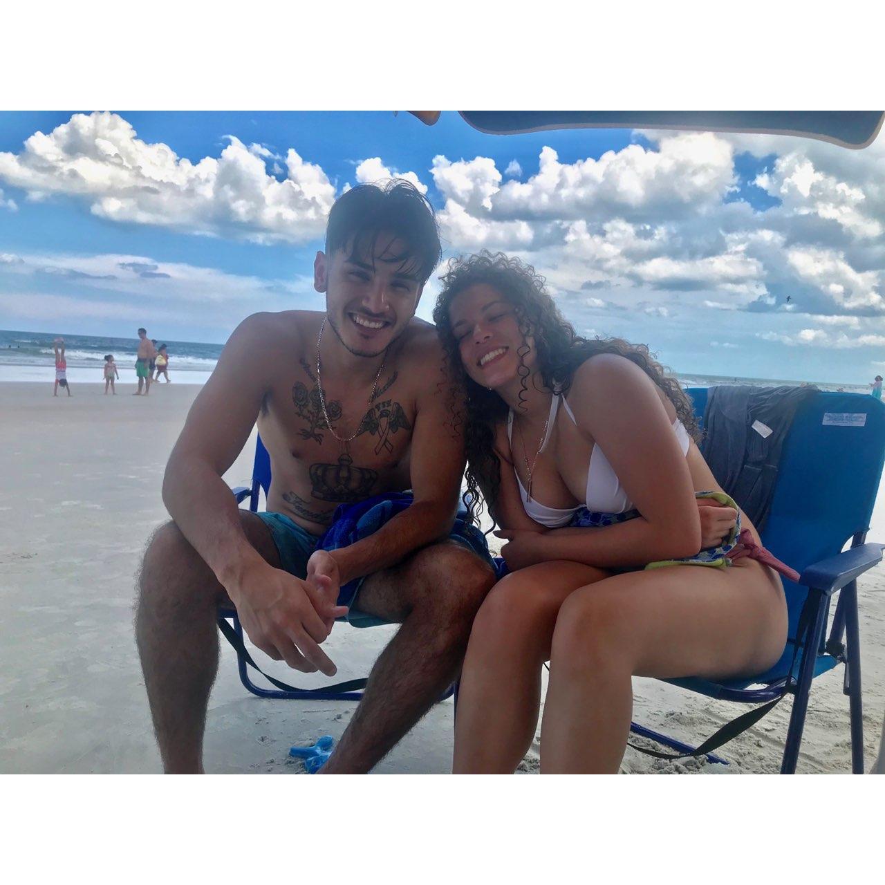 Our first beach trip together!