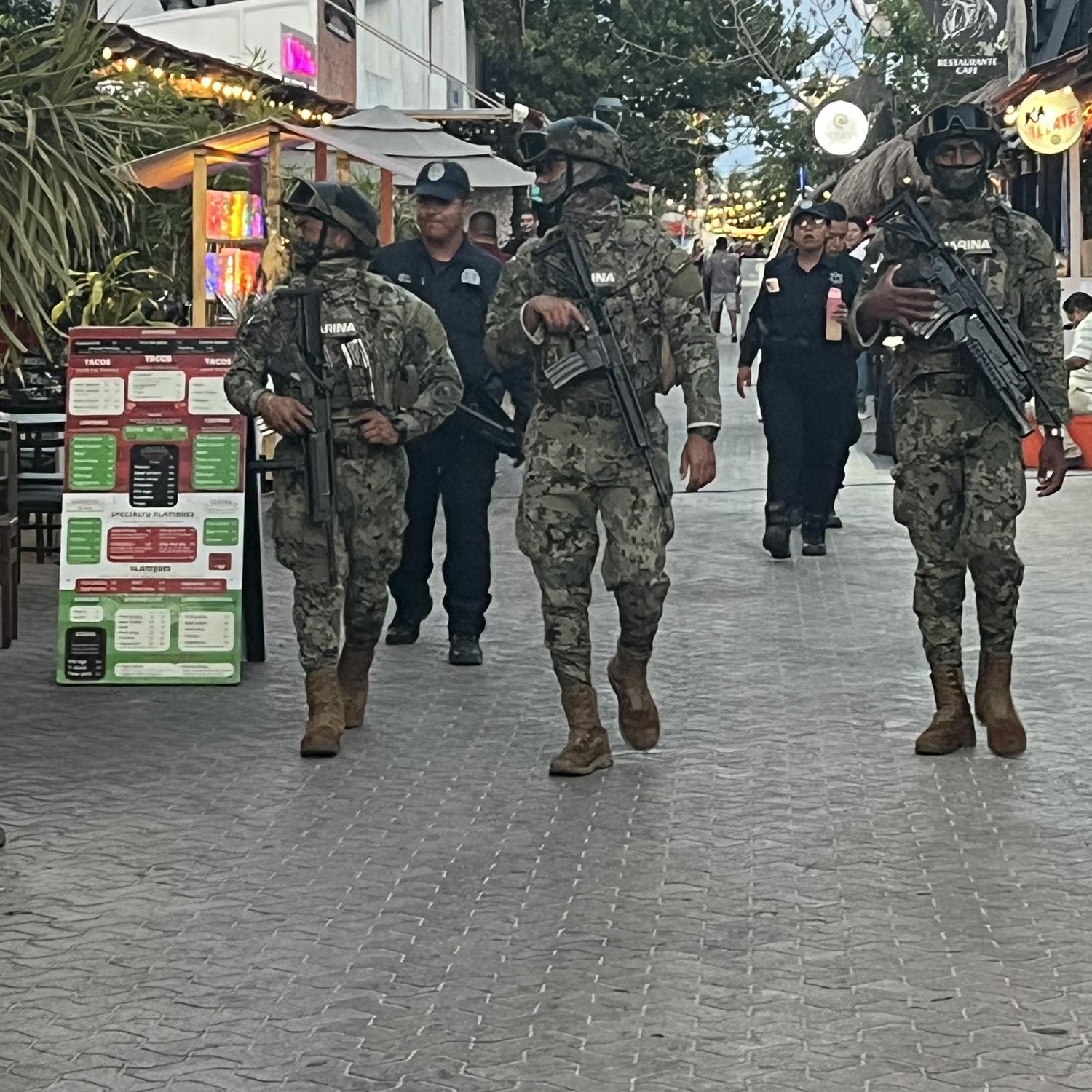 Patrolling the island for our safety!