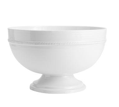 Gabriella Footed Bowl, White
