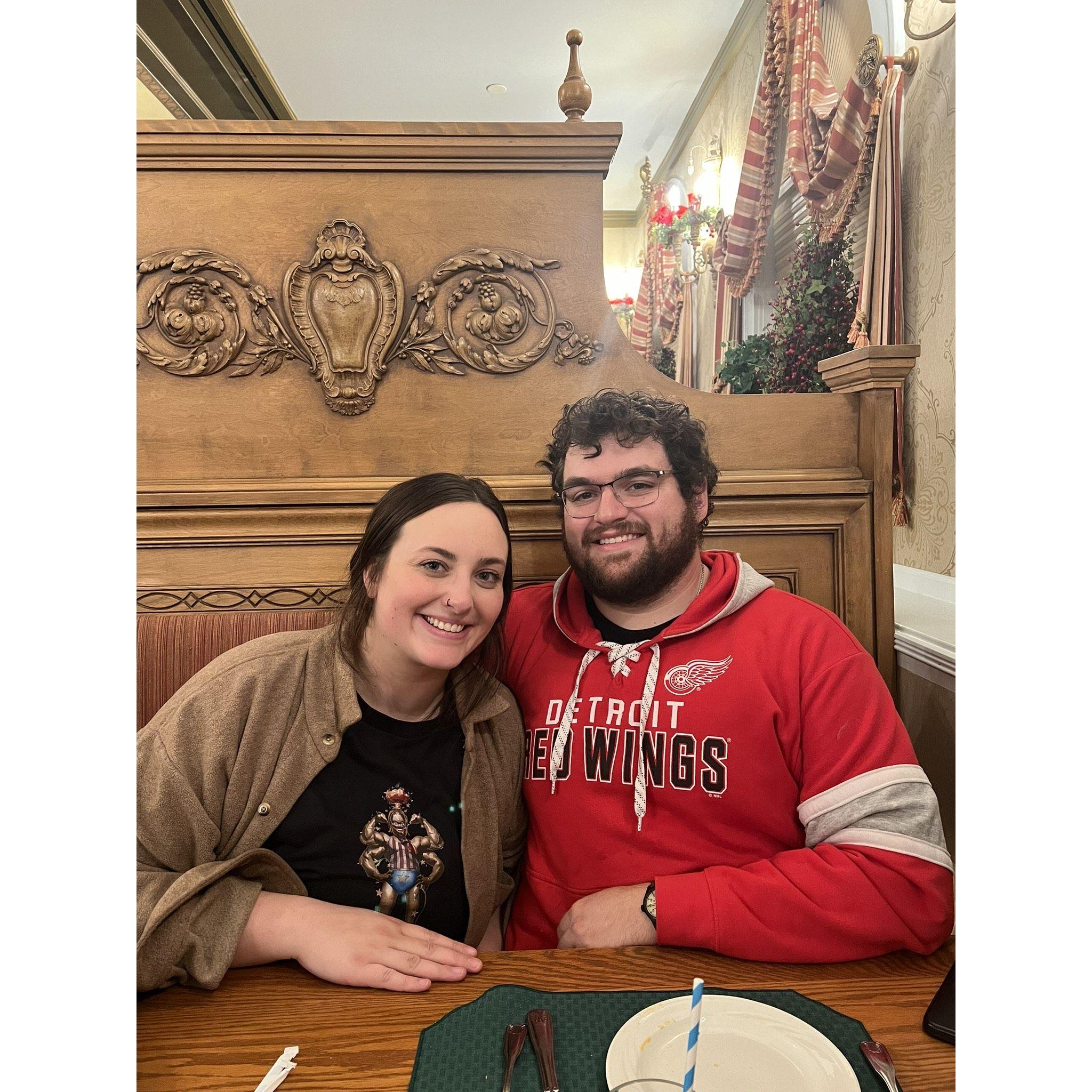 Taylor's first time in Frankenmuth so Zehnders was a must