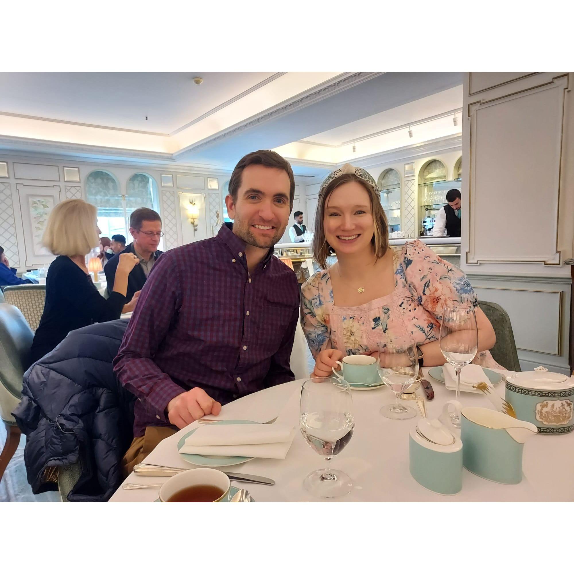 Tea at Fortnum and Mason, Piccadily London. March 2023