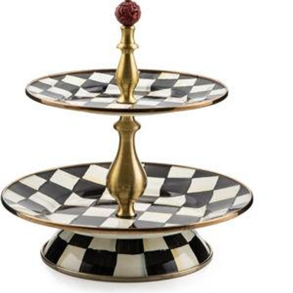 Courtly Check Two Tier Sweet Stand