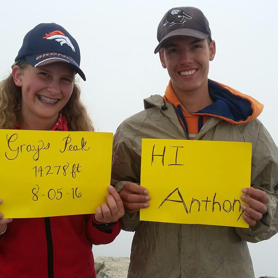 Our first 14er hike together with Nick's mom on Gray's Peak.