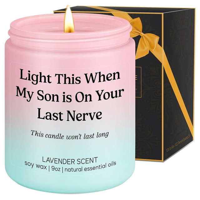 LEADO Candle, Daughter in Law Gifts - Funny Wedding, Birthday, Christmas Gifts for Daughter in Law, Sons Girlfriend, Future Adult DIL - DIL Presents from Mother, MIL, Mom - Bride, Bridal Shower Ideas