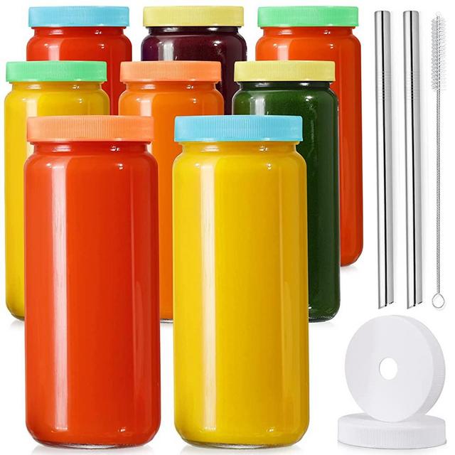 J&M Design Sugar Dispenser & Shaker for Coffee , Cereal , Tea & Baking with Pouring Spout and Lid for Easy Spoon Measuring Pour - 7.5oz Glass Jar