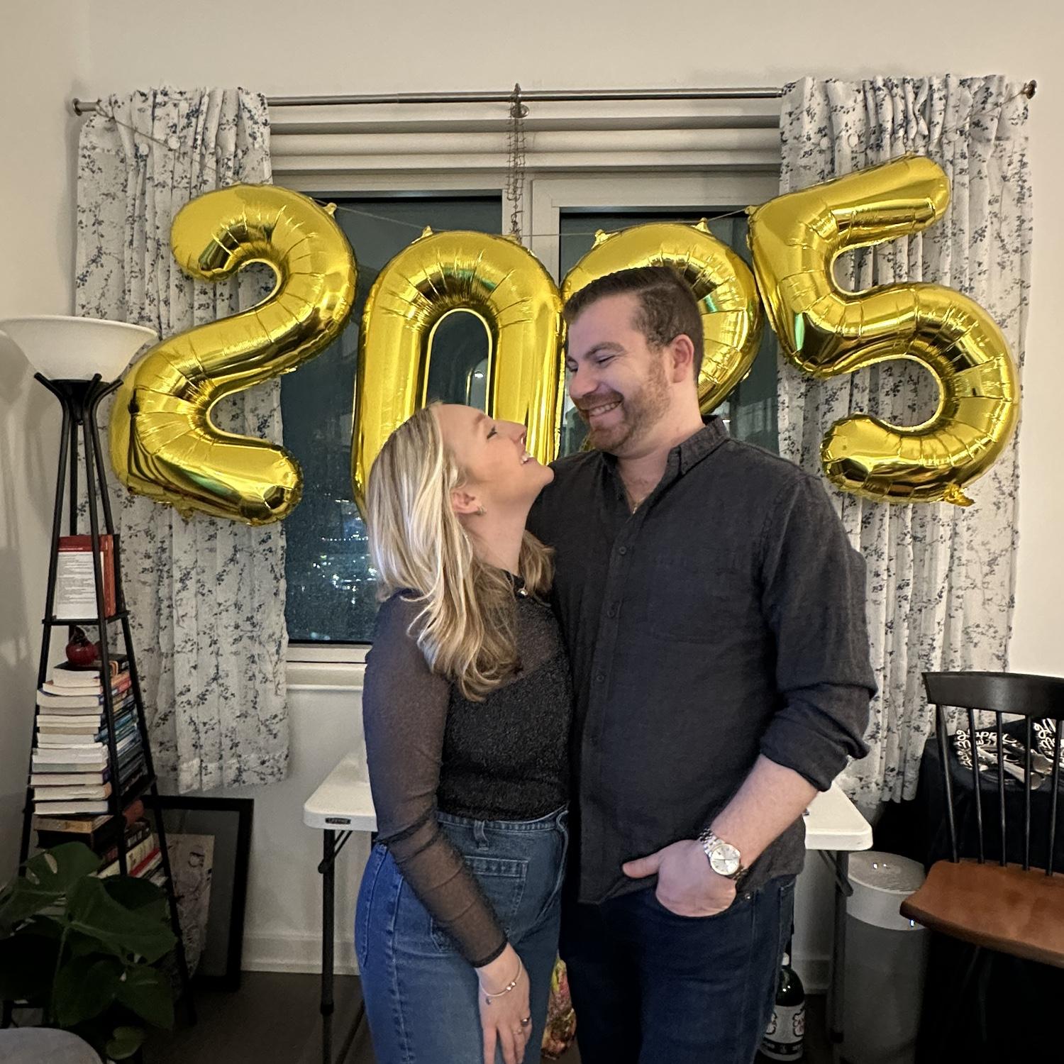 ringing in 2025 in our new apartment