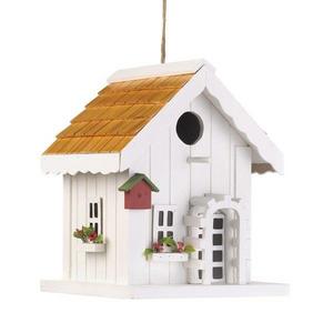 Coastal Cottage 9 in x 7 in x 7 in Birdhouse