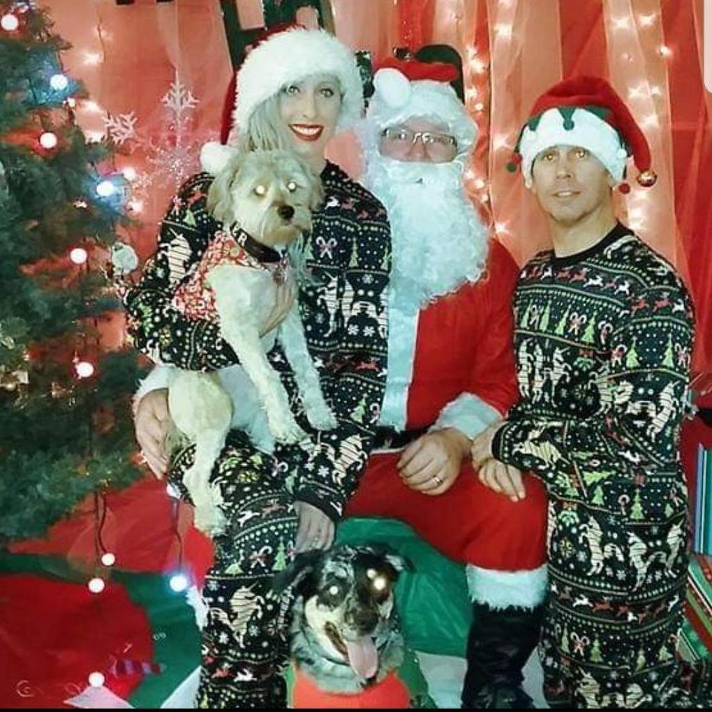 Christmas with our babies, Lola and Piper