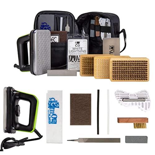 Demon Complete Ski Tune Kit with Wax and Brush Kit- Snowboard Tuning Kit