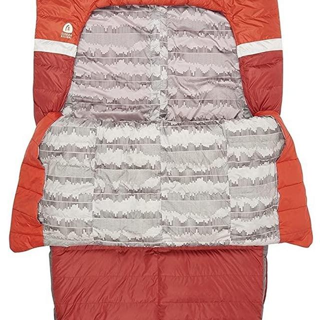 Sierra Designs Backcountry Bed 20 Degree 650F Dridown Lightweight Sleeping Bag for Adults