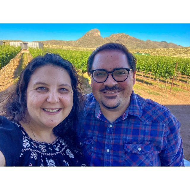 Enjoying Los Milics Vineyard for Johanna's birthday.