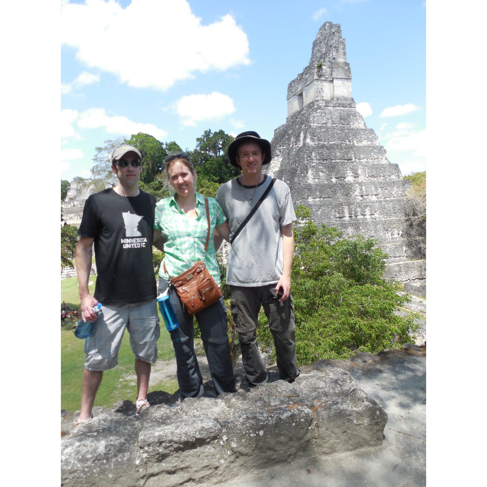 The three of us in Belize.