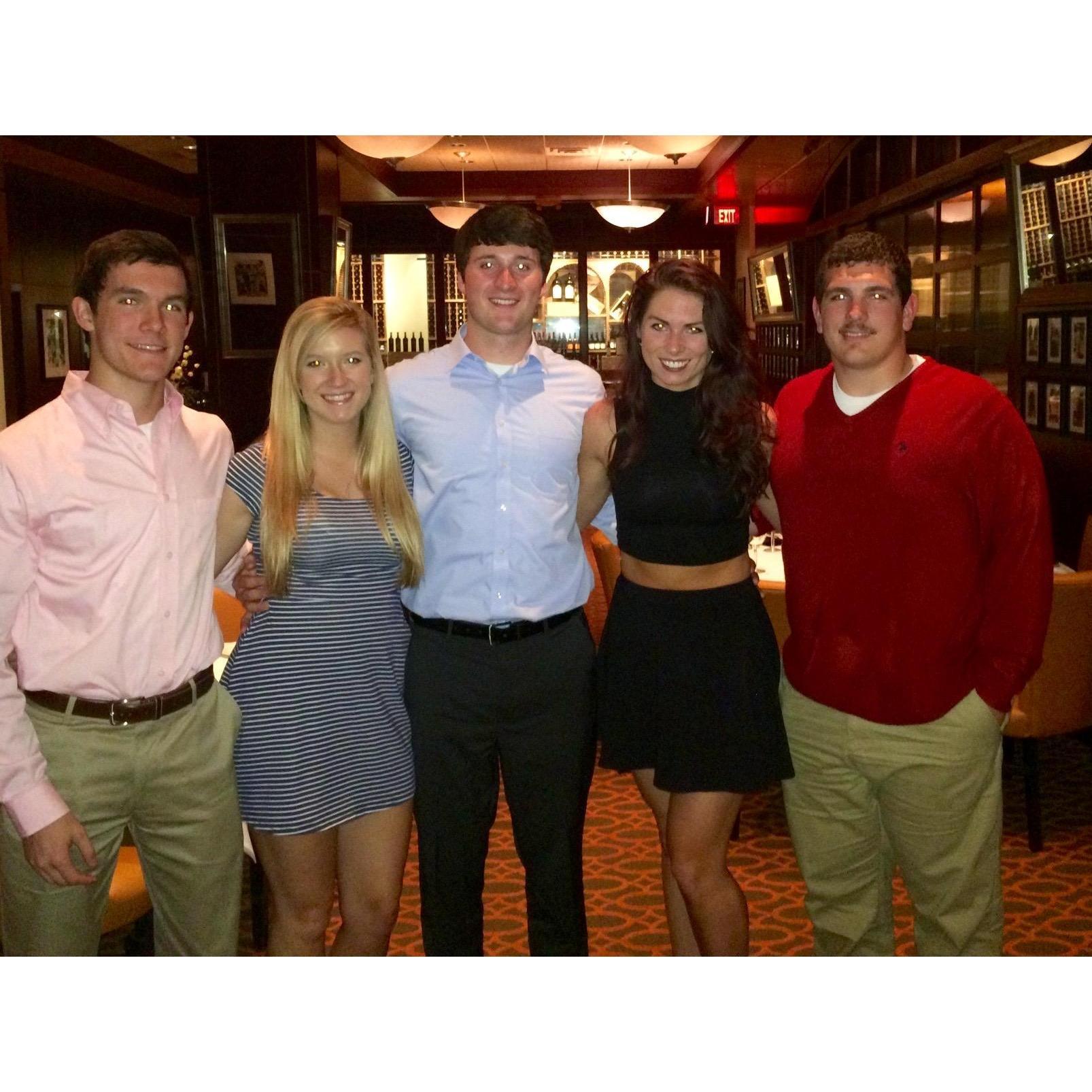 Before we dated, we were really close friends and interned together the summer before senior year