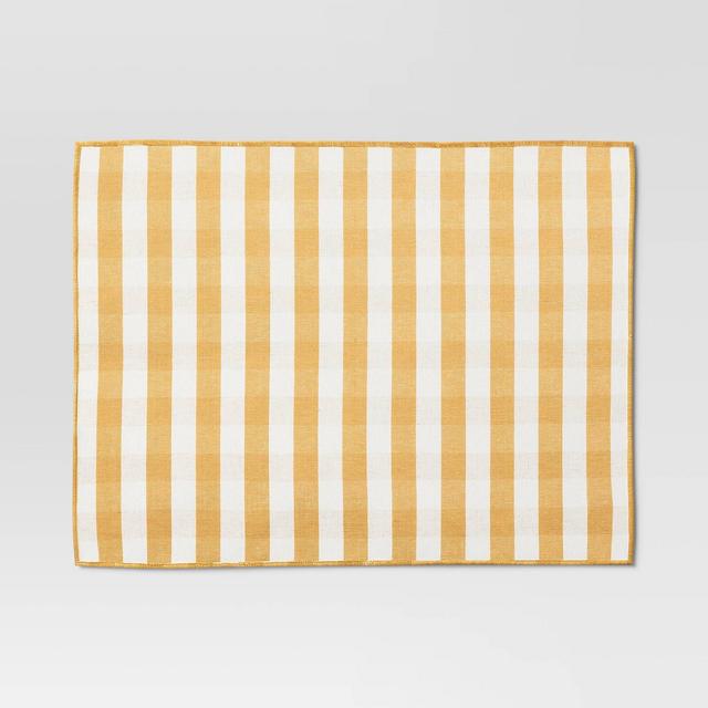 Warm Yellow Check Placemat - Threshold™