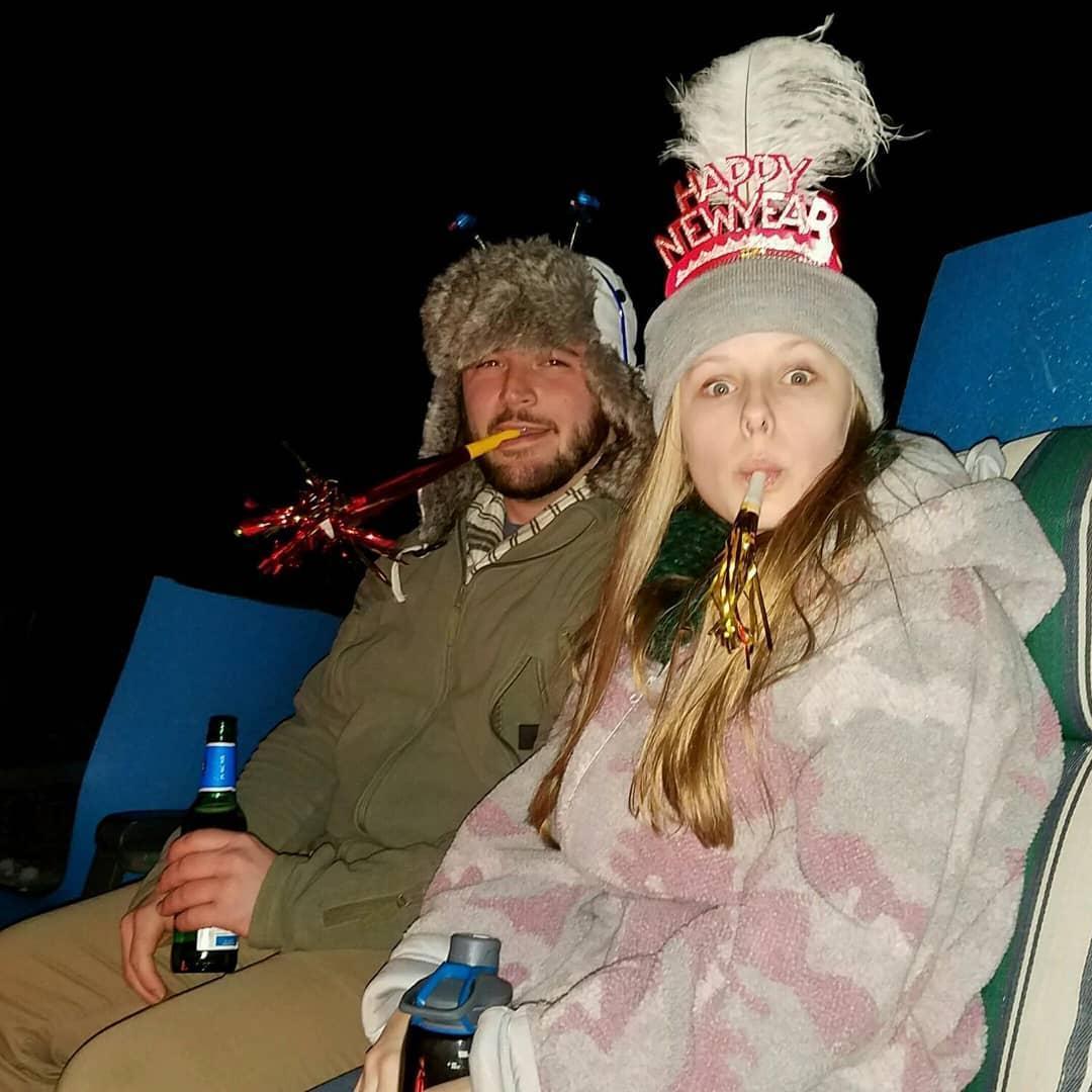Our first New Year's together.